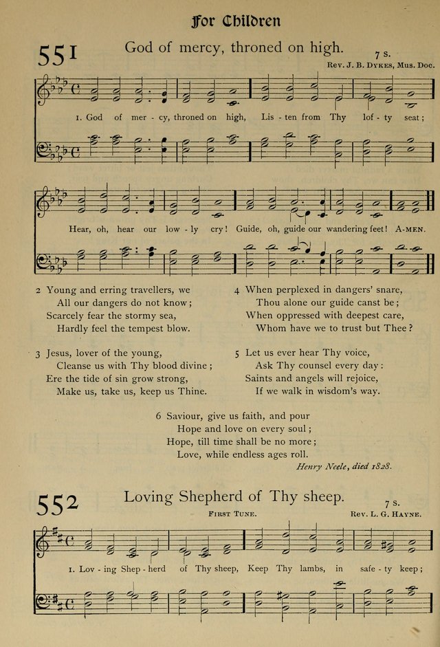 The Hymnal, Revised and Enlarged, as adopted by the General Convention of the Protestant Episcopal Church in the United States of America in the year of our Lord 1892 page 653