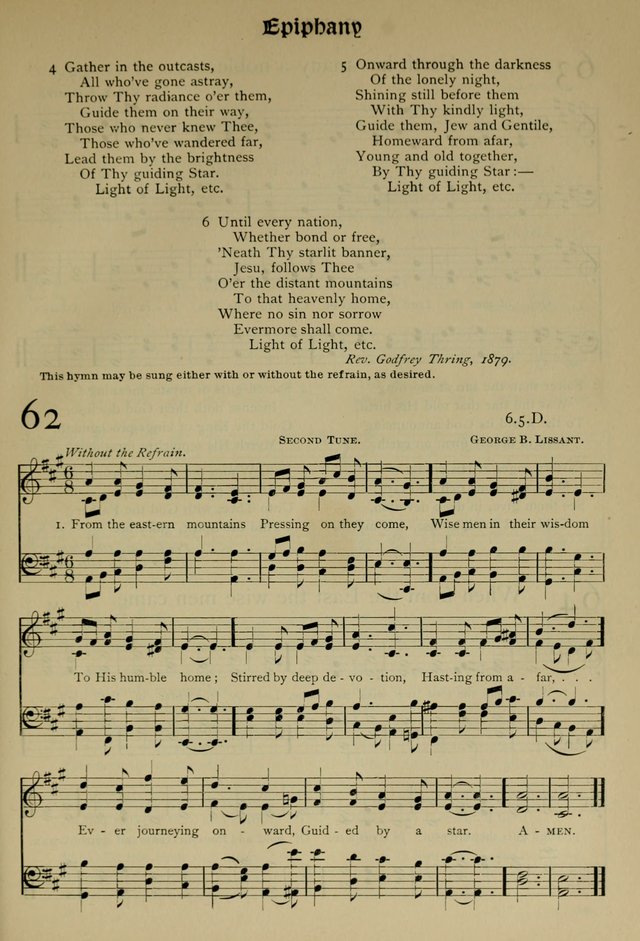 The Hymnal, Revised and Enlarged, as adopted by the General Convention of the Protestant Episcopal Church in the United States of America in the year of our Lord 1892 page 92