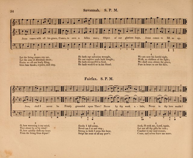 Harmonia Sacra: a Compilation of Psalm and Hymn Tunes [from the most celebrated European masters] page 34