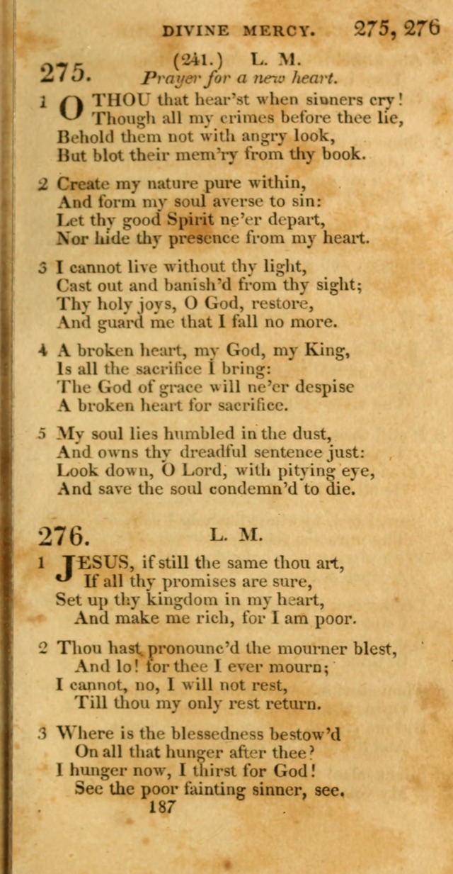 Hymns, Selected and Original: for public and private worship (1st ed.) page 187