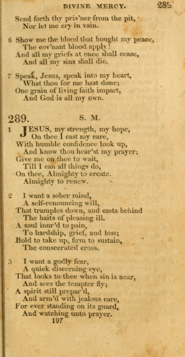 Hymns, Selected and Original: for public and private worship (1st ed.) page 197
