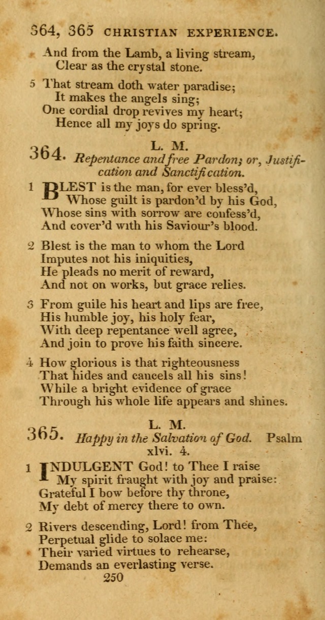 Hymns, Selected and Original: for public and private worship (1st ed.) page 250