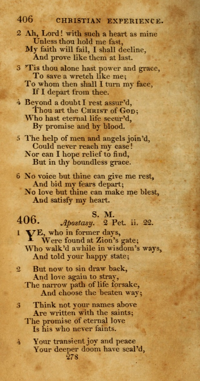 Hymns, Selected and Original: for public and private worship (1st ed.) page 278