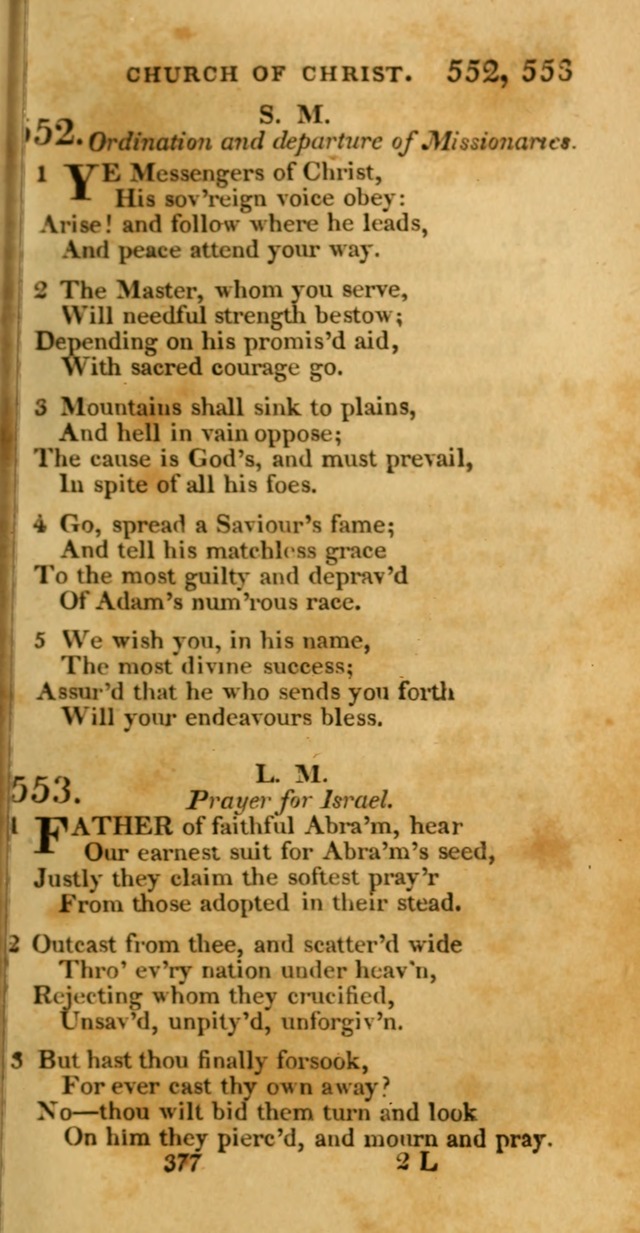 Hymns, Selected and Original: for public and private worship (1st ed.) page 377