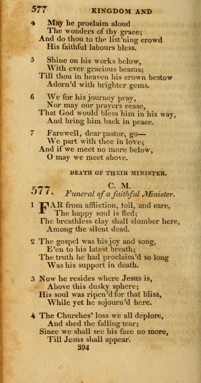 Hymns, Selected and Original: for public and private worship (1st ed.) page 394