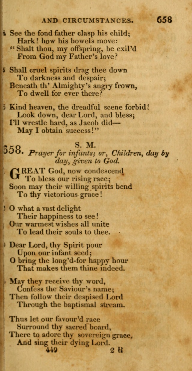 Hymns, Selected and Original: for public and private worship (1st ed.) page 449