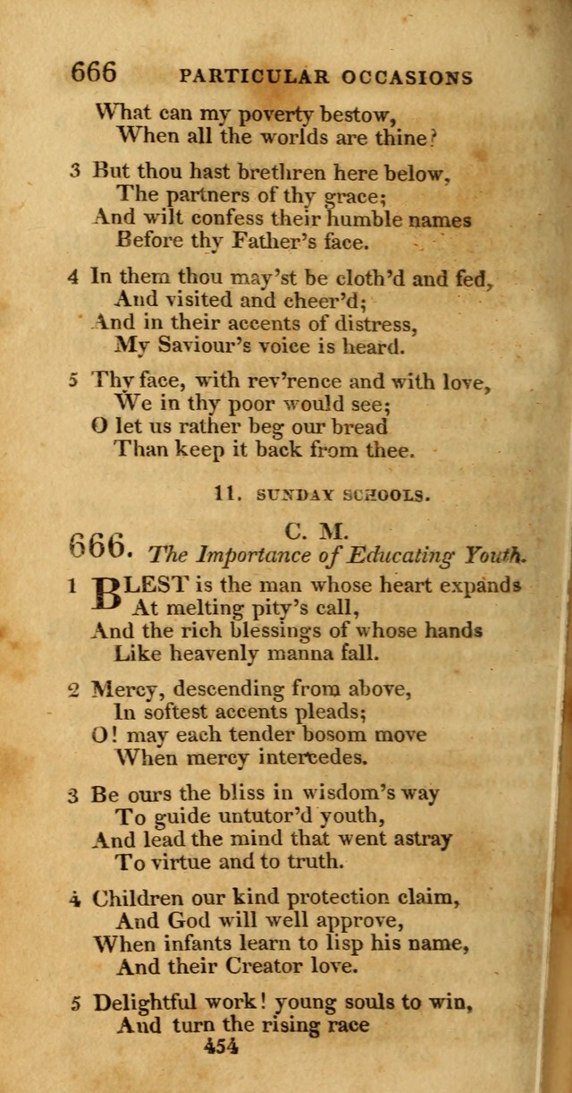 Hymns, Selected and Original: for public and private worship (1st ed.) page 454