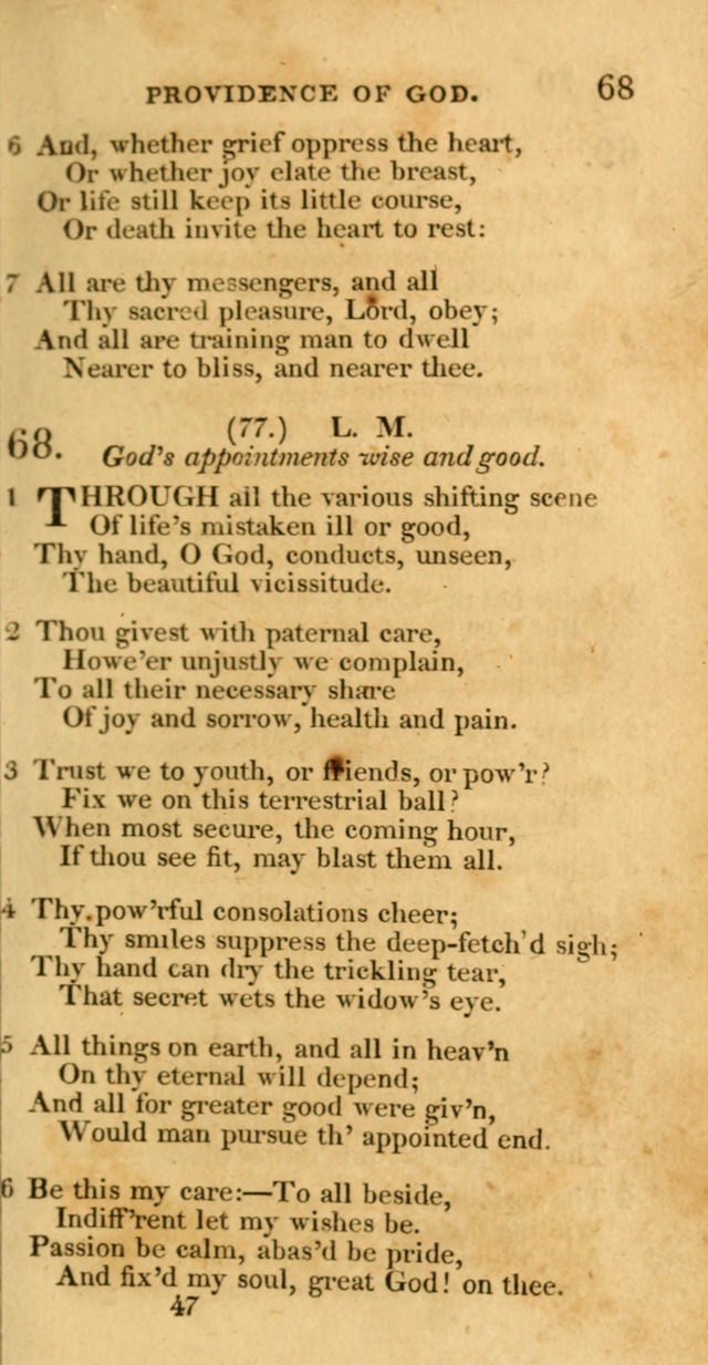 Hymns, Selected and Original: for public and private worship (1st ed.) page 47