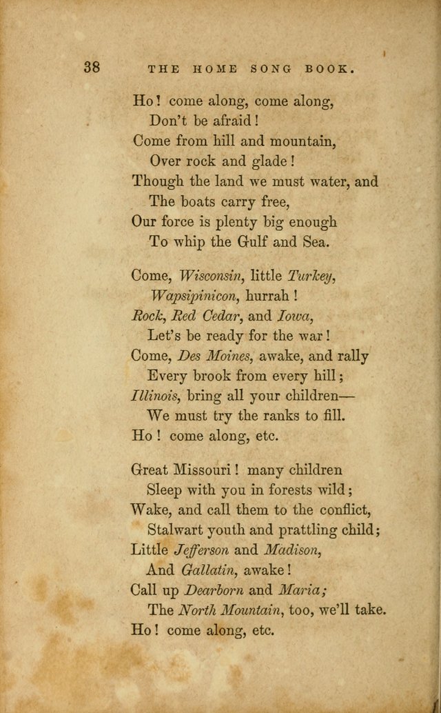 Home Song Book, prepared for the use of the Children of the Home for the Friendless page 26