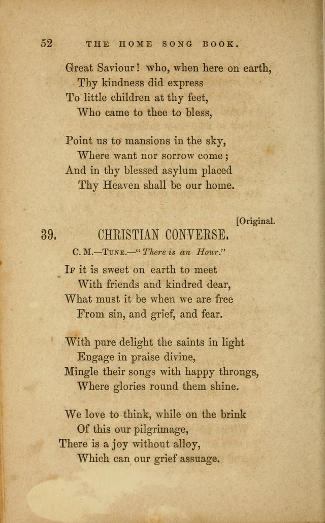 Home Song Book, prepared for the use of the Children of the Home for the Friendless page 40