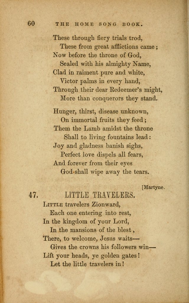 Home Song Book, prepared for the use of the Children of the Home for the Friendless page 48