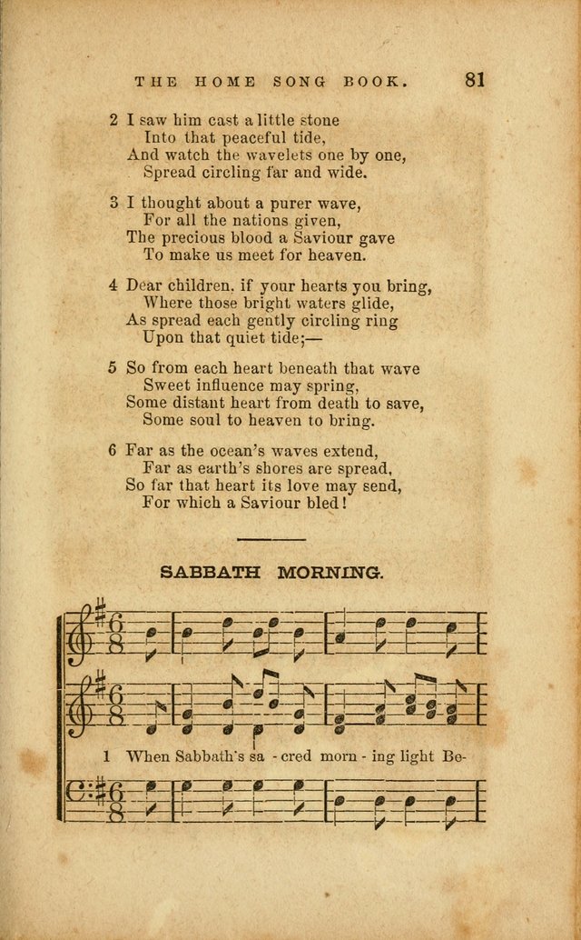 Home Song Book, prepared for the use of the Children of the Home for the Friendless page 69