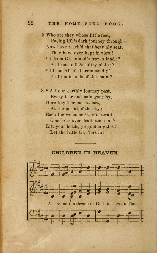 Home Song Book, prepared for the use of the Children of the Home for the Friendless page 80