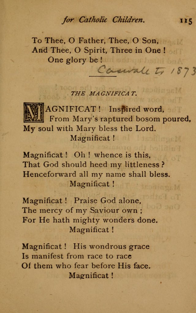 Hymns and Songs for Catholic Children page 115