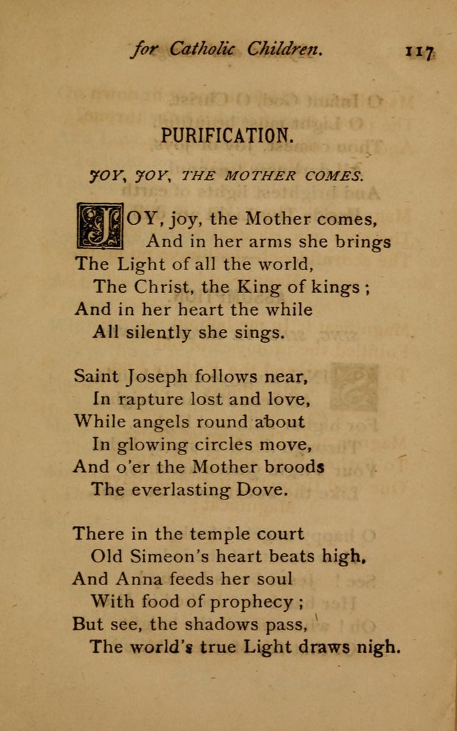 Hymns and Songs for Catholic Children page 117