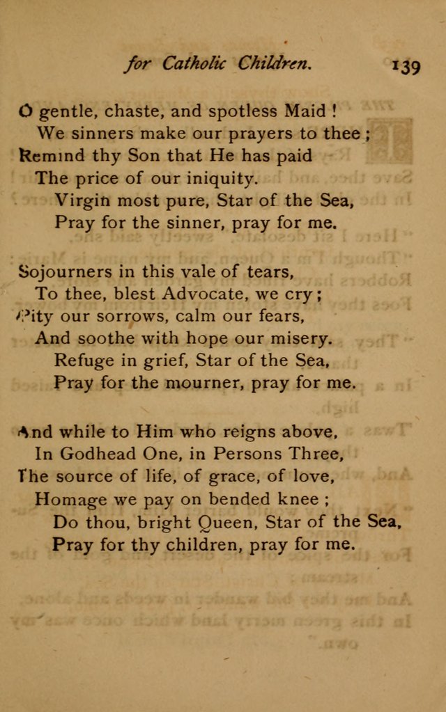 Hymns and Songs for Catholic Children page 139