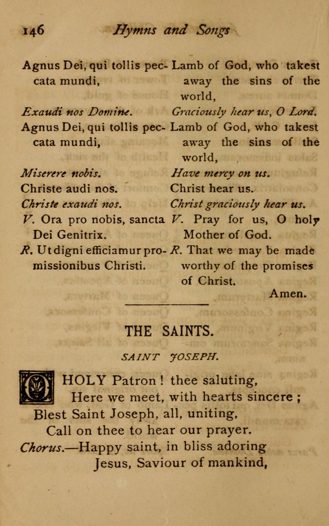 Hymns and Songs for Catholic Children page 146
