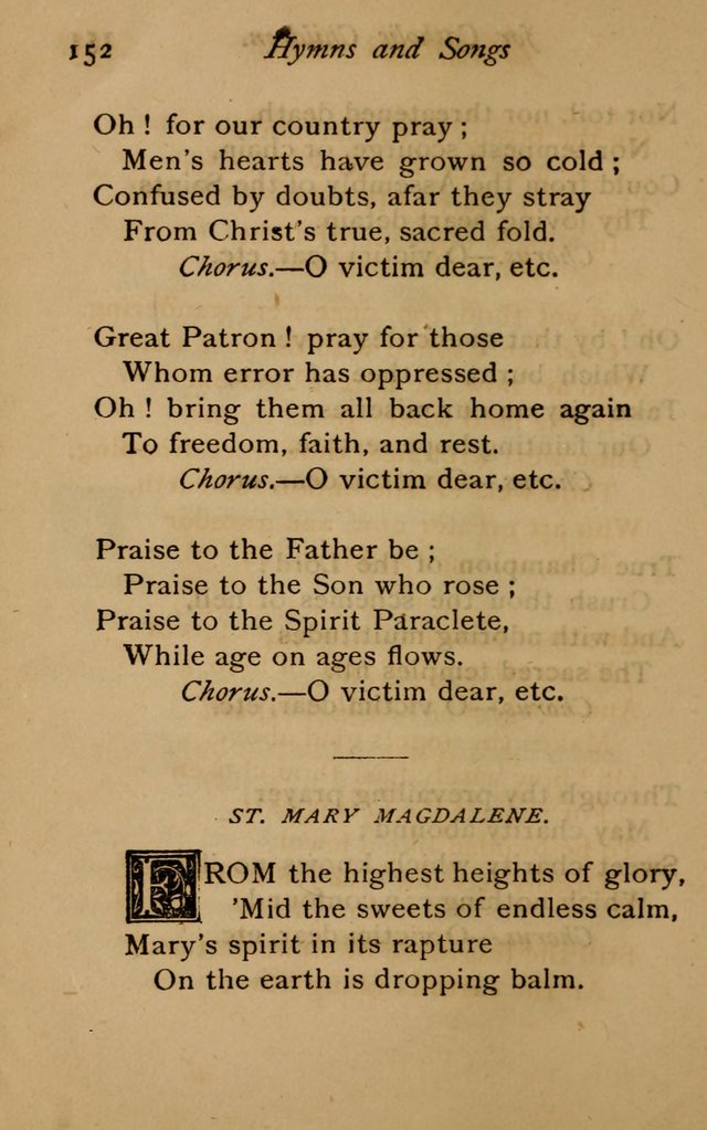 Hymns and Songs for Catholic Children page 152