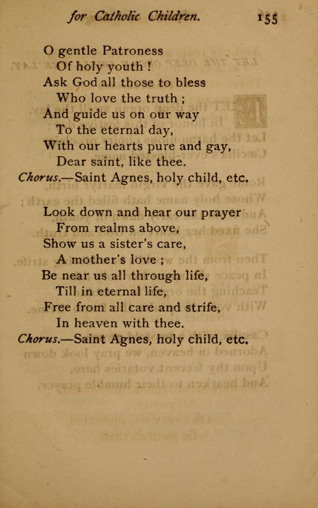 Hymns and Songs for Catholic Children page 155