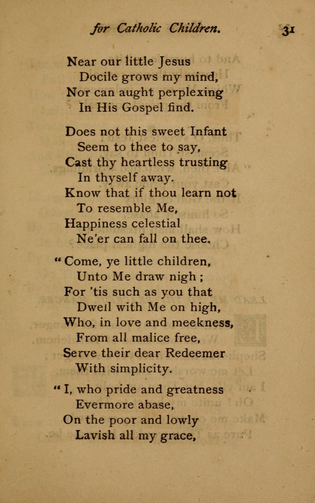 Hymns and Songs for Catholic Children page 31