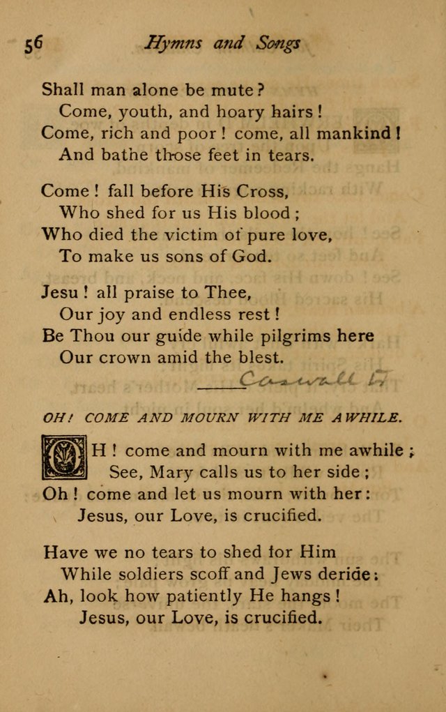 Hymns and Songs for Catholic Children page 56