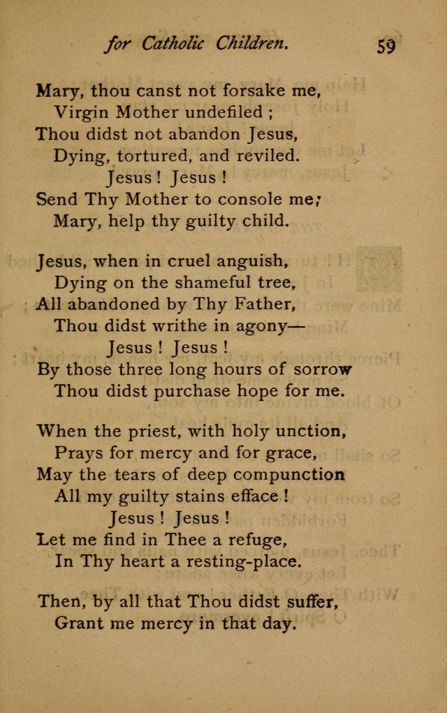 Hymns and Songs for Catholic Children page 59