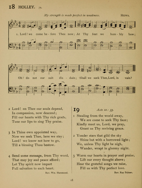 High School Hymnal: a collection of Psalms and Hymns for the use of High Schools and Seminaries page 10