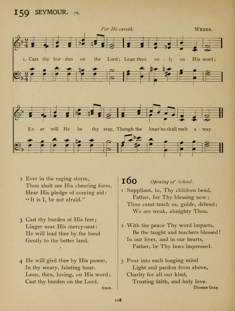 High School Hymnal: a collection of Psalms and Hymns for the use of High Schools and Seminaries page 100