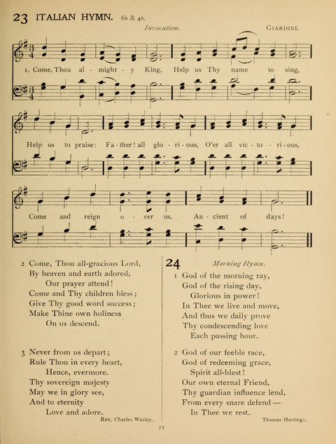 High School Hymnal: a collection of Psalms and Hymns for the use of High Schools and Seminaries page 13