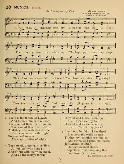 High School Hymnal: a collection of Psalms and Hymns for the use of High Schools and Seminaries page 15