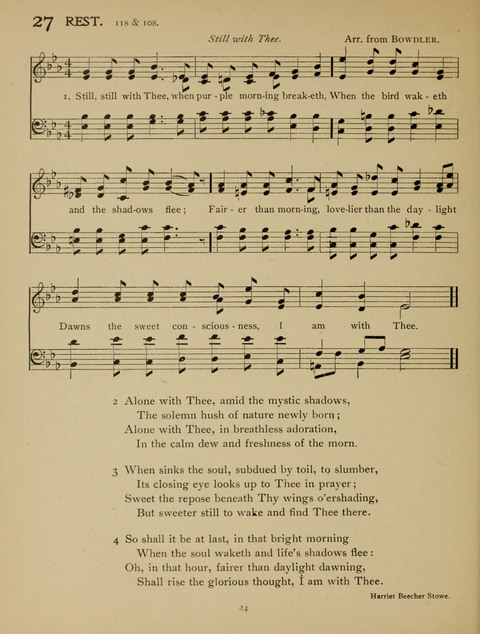 High School Hymnal: a collection of Psalms and Hymns for the use of High Schools and Seminaries page 16