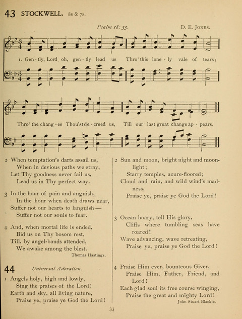 High School Hymnal: a collection of Psalms and Hymns for the use of High Schools and Seminaries page 25