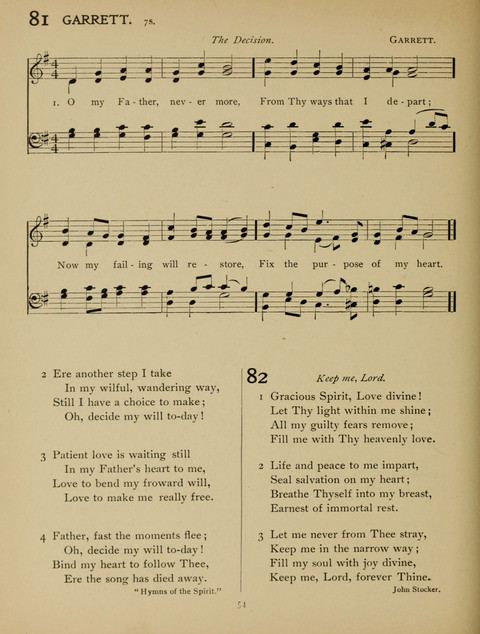 High School Hymnal: a collection of Psalms and Hymns for the use of High Schools and Seminaries page 46