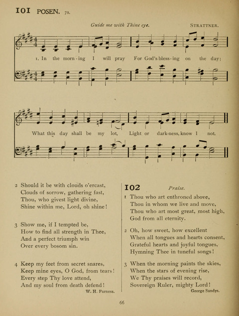 High School Hymnal: a collection of Psalms and Hymns for the use of High Schools and Seminaries page 58