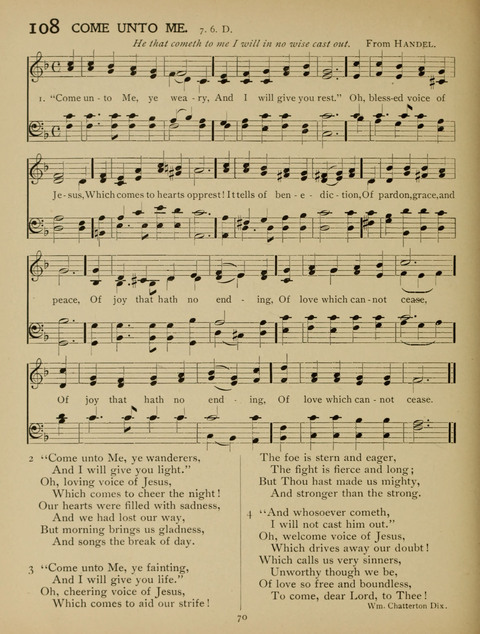 High School Hymnal: a collection of Psalms and Hymns for the use of High Schools and Seminaries page 62
