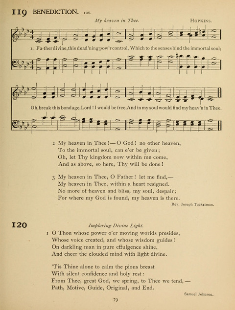 High School Hymnal: a collection of Psalms and Hymns for the use of High Schools and Seminaries page 71
