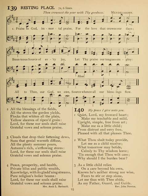 High School Hymnal: a collection of Psalms and Hymns for the use of High Schools and Seminaries page 85