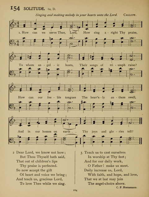 High School Hymnal: a collection of Psalms and Hymns for the use of High Schools and Seminaries page 96