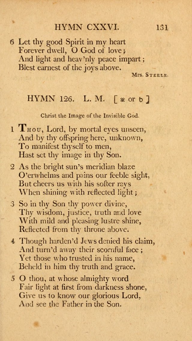 Hymns, Selected from the Most Approved Authors, for the use of Trinity Church, Boston page 132