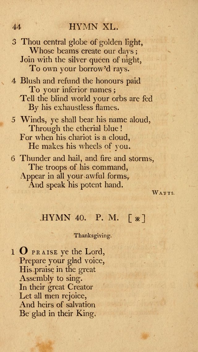 Hymns, Selected from the Most Approved Authors, for the use of Trinity Church, Boston page 45