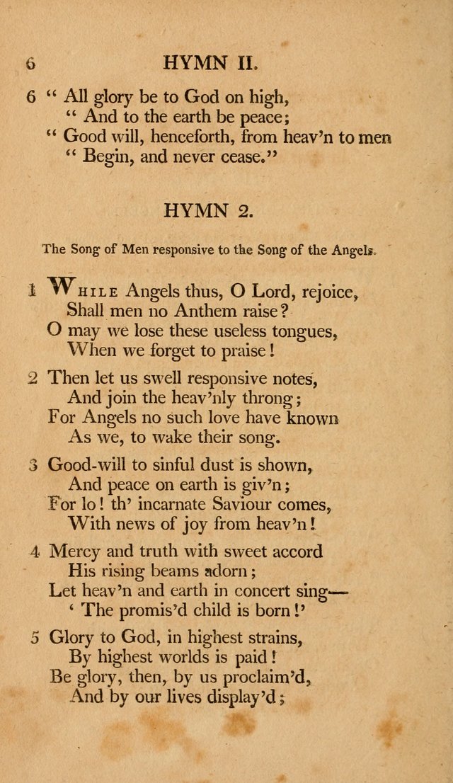 Hymns, Selected from the Most Approved Authors, for the use of Trinity Church, Boston page 7