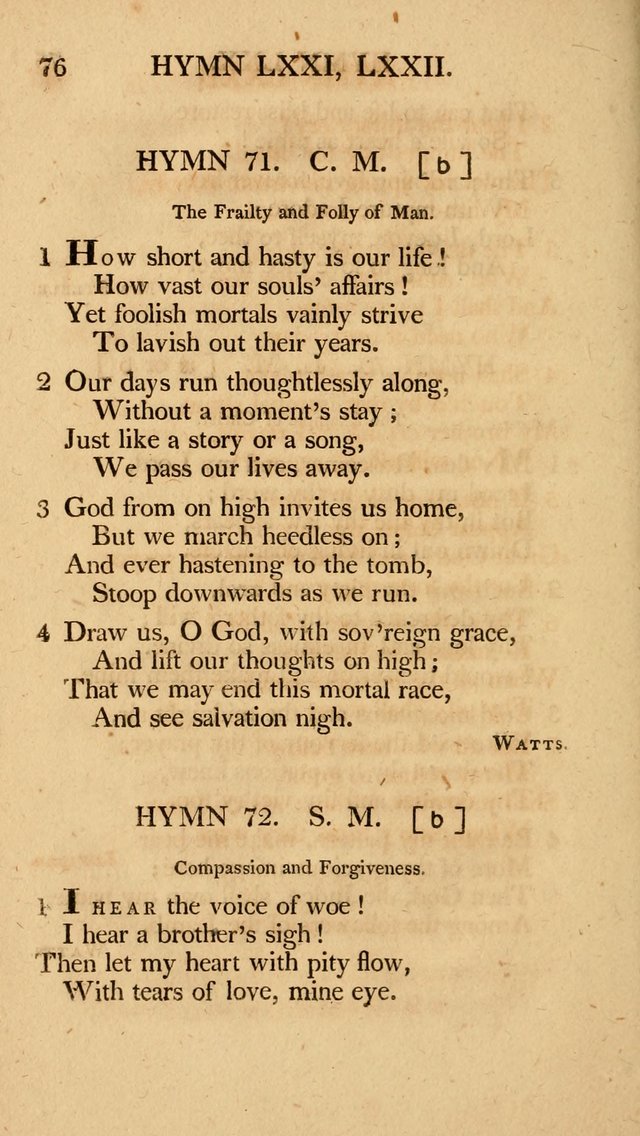 Hymns, Selected from the Most Approved Authors, for the use of Trinity Church, Boston page 77