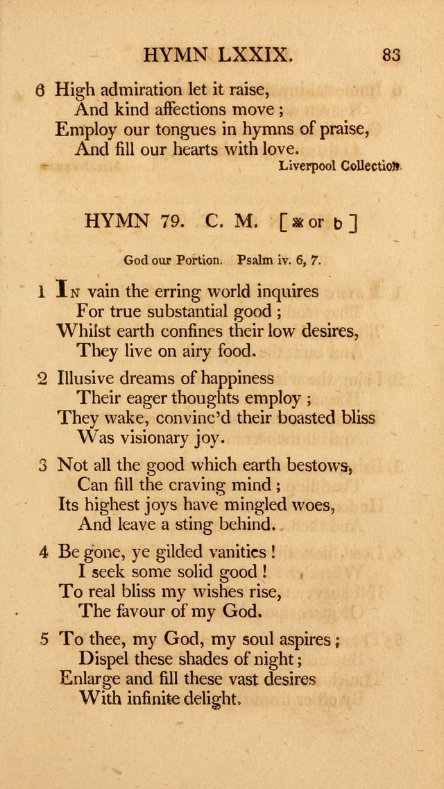 Hymns, Selected from the Most Approved Authors, for the use of Trinity Church, Boston page 84