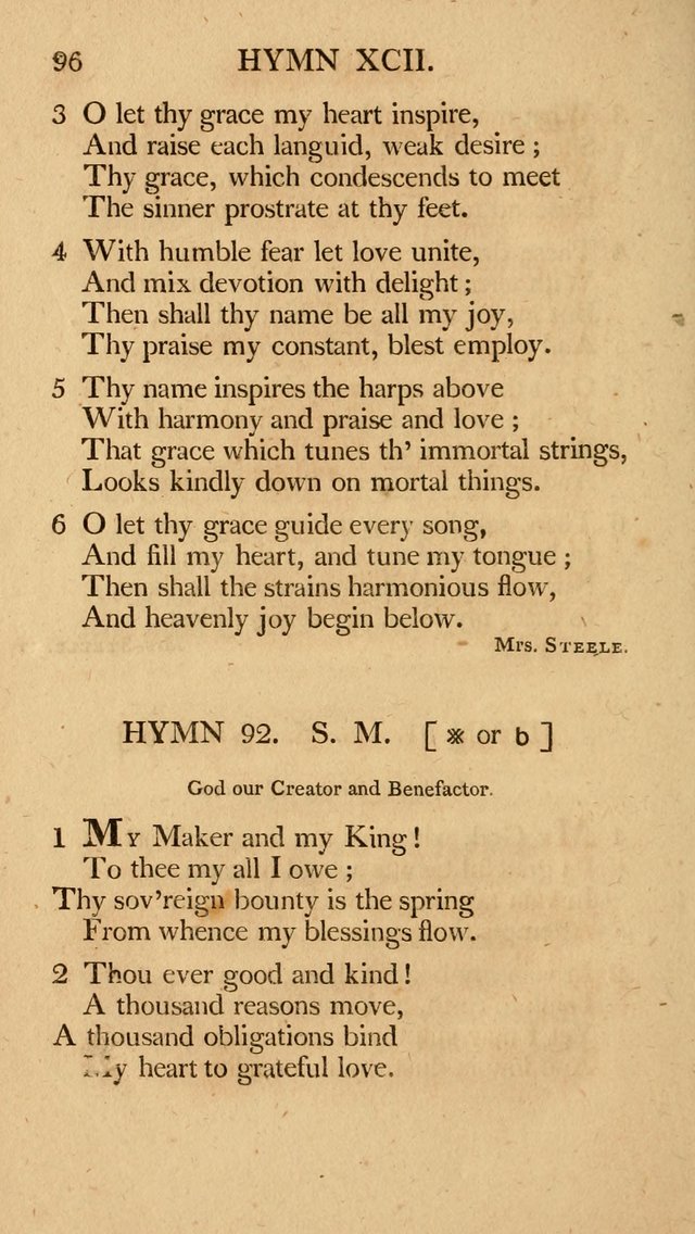 Hymns, Selected from the Most Approved Authors, for the use of Trinity Church, Boston page 97