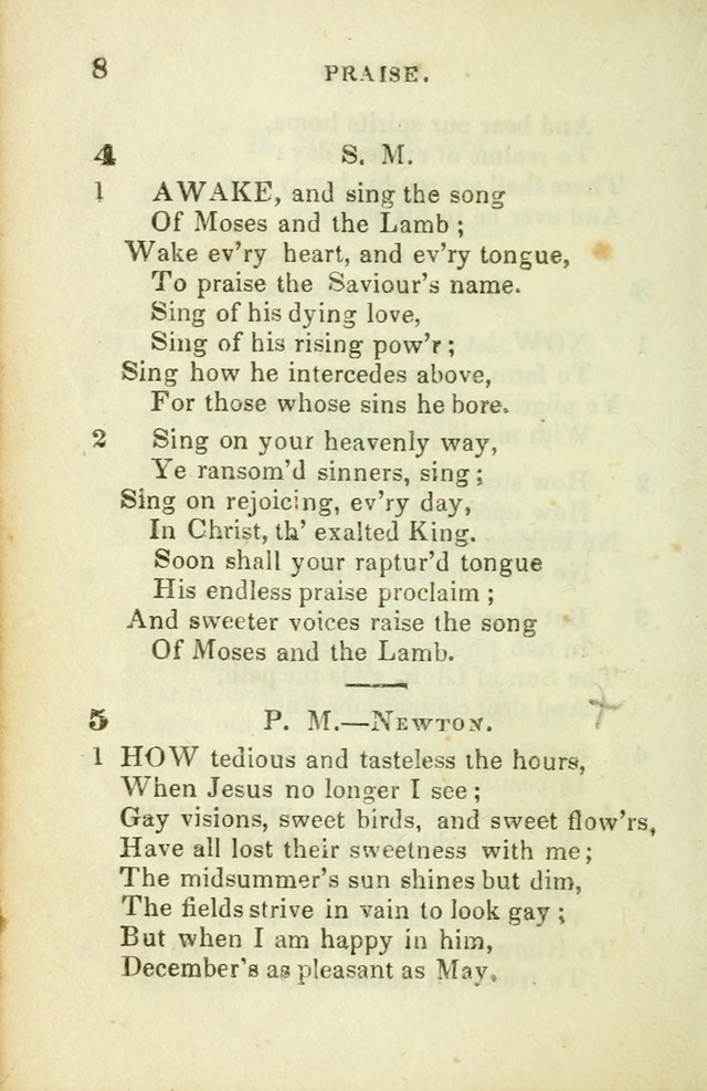 Hymns for Social Meetings page 8