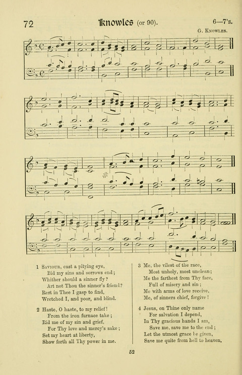 Hymns and Songs: for Mission Services and Conventions, with tunes (Enlarged ed.) page 52