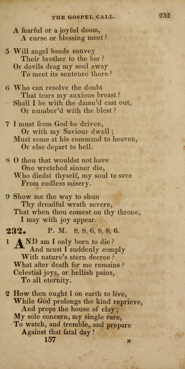 Hymns, Selected and Original, for Public and Private Worship page 157