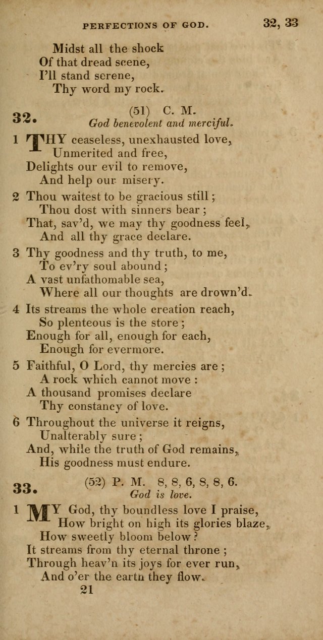 Hymns, Selected and Original, for Public and Private Worship page 21