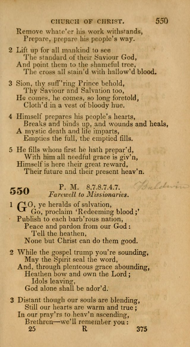 Hymns: selected and original, for public and private worship (30th ed.) page 375