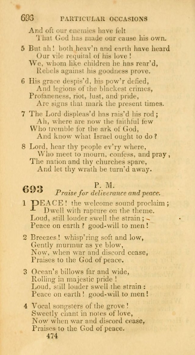 Hymns: selected and original, for public and private worship (30th ed.) page 474